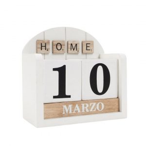 CALENDARIO MADERA SCRABBLE 13 x 6 x 13cm