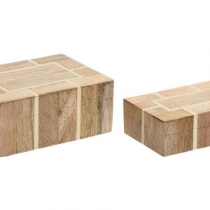 JOYERO  MANGO RESINA 18X13X7,5 NATURAL