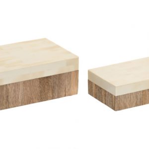 JOYERO  MANGO RESINA 18X13X7,5 NATURAL