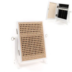 JOYERO SOBREMESA RATAN 27 x 16 x 36cm