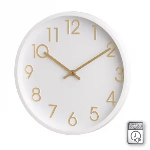 RELOJ PARED PP BLANCO 30 X 30 X 5 CM