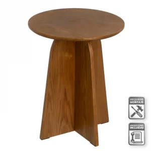 MESA MDF NOGAL 40 X 40 X 50 CM