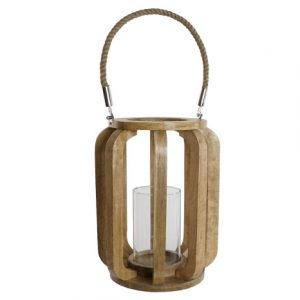 PORTAVELA MANGO CRISTAL 25X25X35 NATURAL