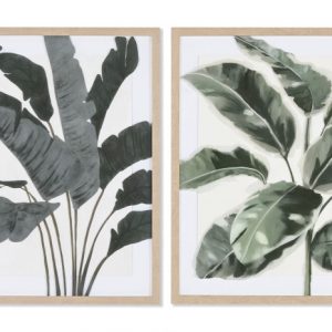 CUADRO CRISTAL PS 53X3X63 HOJAS ENMARCADO 2 SURT. CU-211953