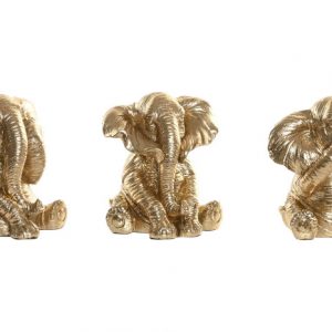 FIGURA RESINA 13X12X14 ELEFANTE 3 SURT.