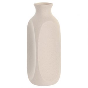 JARRON GRES 11X11X28 RUGOSO BLANCO