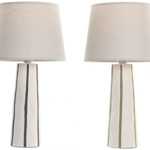 LAMPARA SOBREMESA CERAMICA 25X25X45 2 SURT.