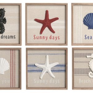 CUADRO MDF RESINA 25X2,5X25 MARINO 3D 6 SURT. LM-224360