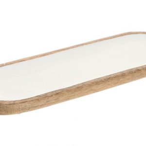 BANDEJA MANGO 30X10X2,5 LACADO BLANCO PC-221597