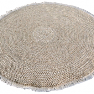 ALFOMBRA FIBRA MAIZ 120X120 NATURAL MARRON CLARO