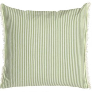 COJIN ALGODON 45X45 600 GR. FLECOS RAYAS VERDE