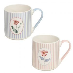 MUG 370ML FLORES RAYAS