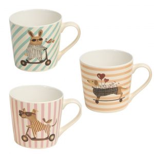 MUG 400ML PERROS PATINETE