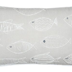 Cojín  Algodón 30x50  Fish natural