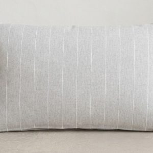 Cojín 30x50 Algodón Relieve Pespunt gris