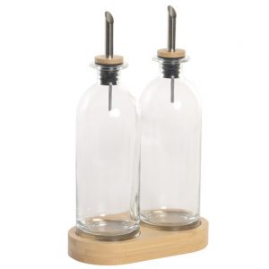 ACEITERA VINAGRERA SET 2 CRISTAL 17X9X27,6 500ML