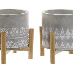 VELA CERA CEMENTO 10X10X12 GEOMETRICO 2 SUR