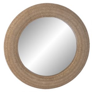 ESPEJO RATAN CRISTAL 76X6,5X76 NATURAL ES-232447