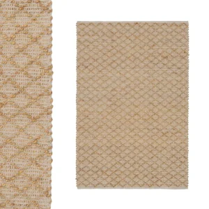 ALFOMBRA YUTE-ALGODÓN NATURAL 120 X 180 CM