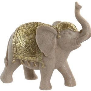 FIGURA RESINA 25X10X22 ELEFANTE BEIGE