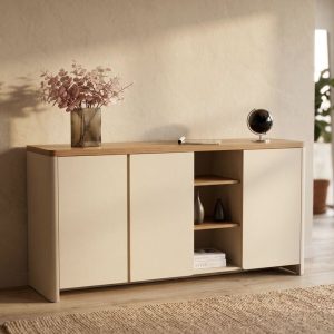 MUEBLE BUFFET EFECTO LINO KIT 156 x 40 x 80cm
